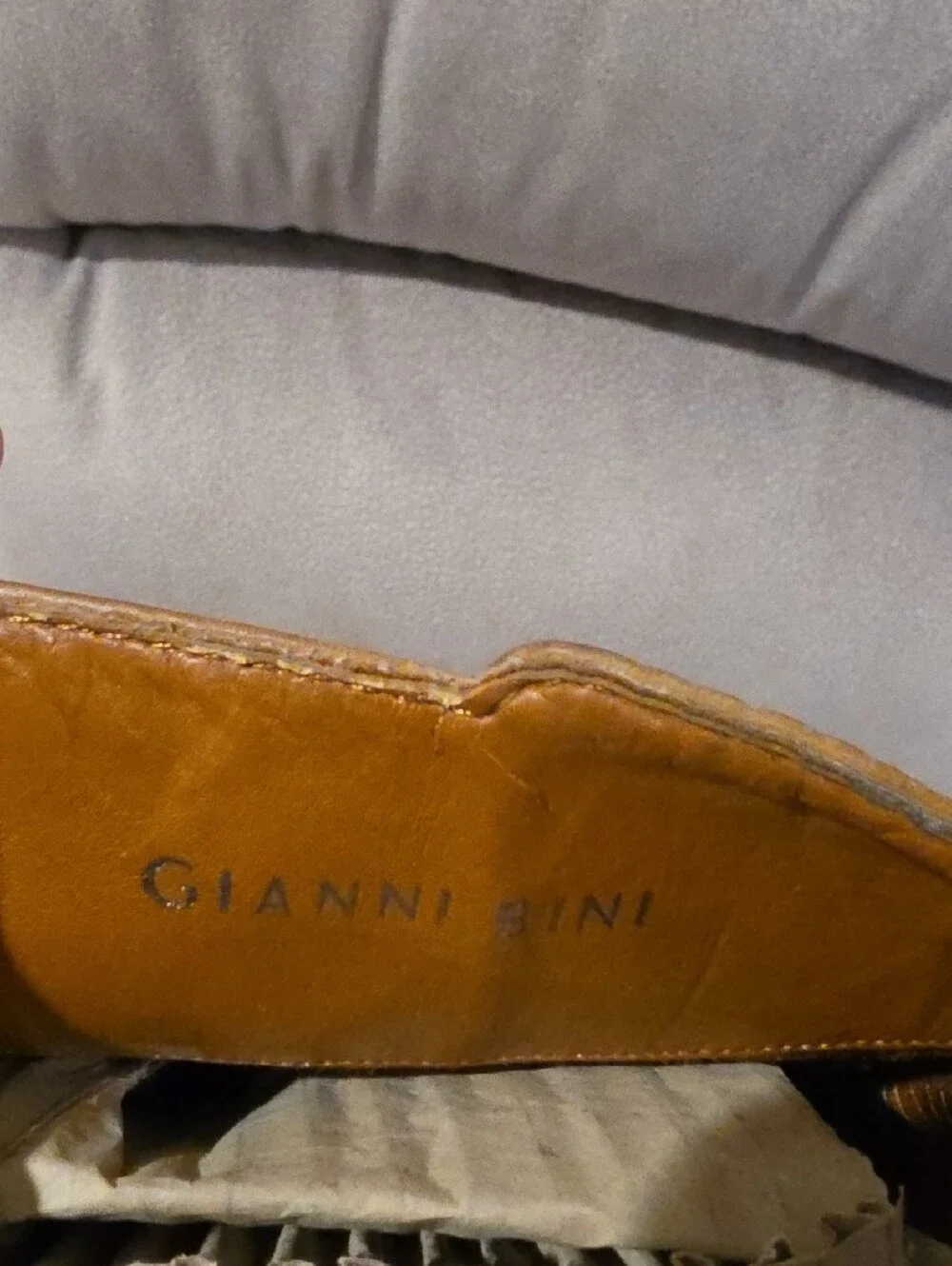 Gianni Bini Tan Brown Leather Boots